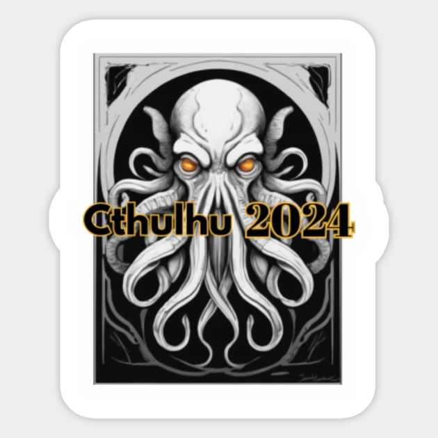 Cthulhu 2024 Cthulhu 2024 Sticker TeePublic